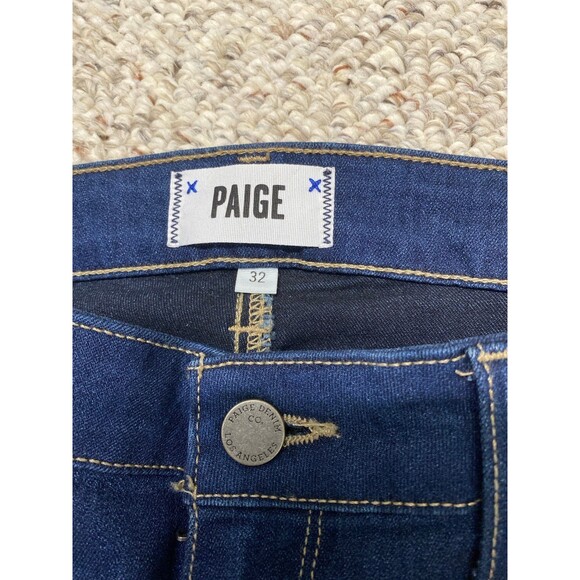 32 Paige High-Rise Dark Wash Hoxton Ankle Skinny - Picture 7 of 9